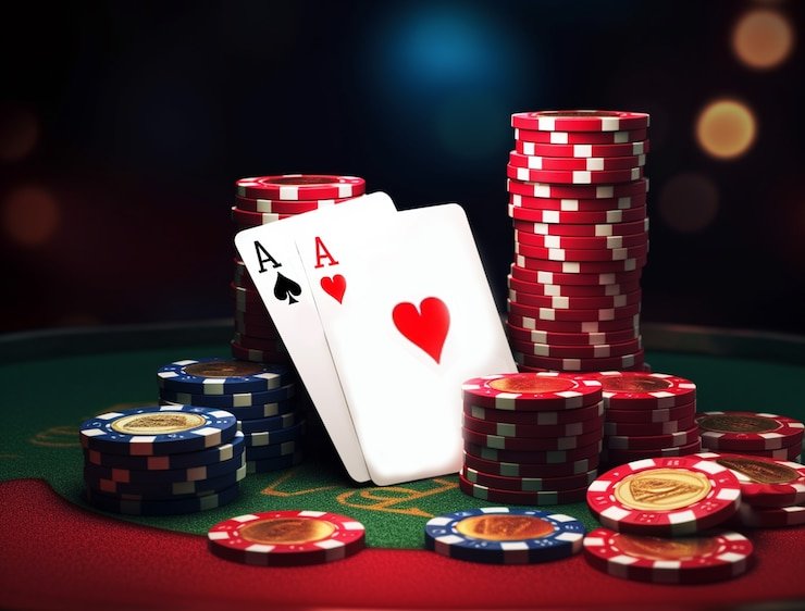 Antarmuka Hot Pot di hompimpa menampilkan kartu pemain, area betting, dan indikator peran banker